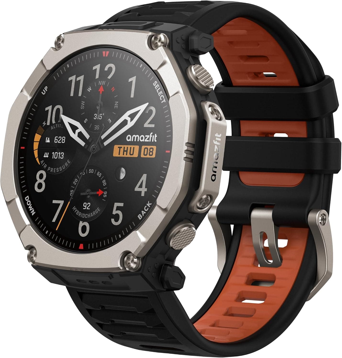 Amazfit T-Rex Ultra 2 A2550, 47mm, Black Stainless Steel Bracelet