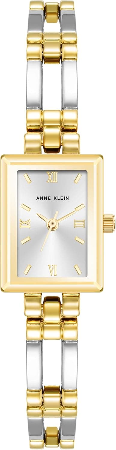Anne Klein 10/4899SVTT, 16mm, Silver Dial, Silver Metal Bracelet