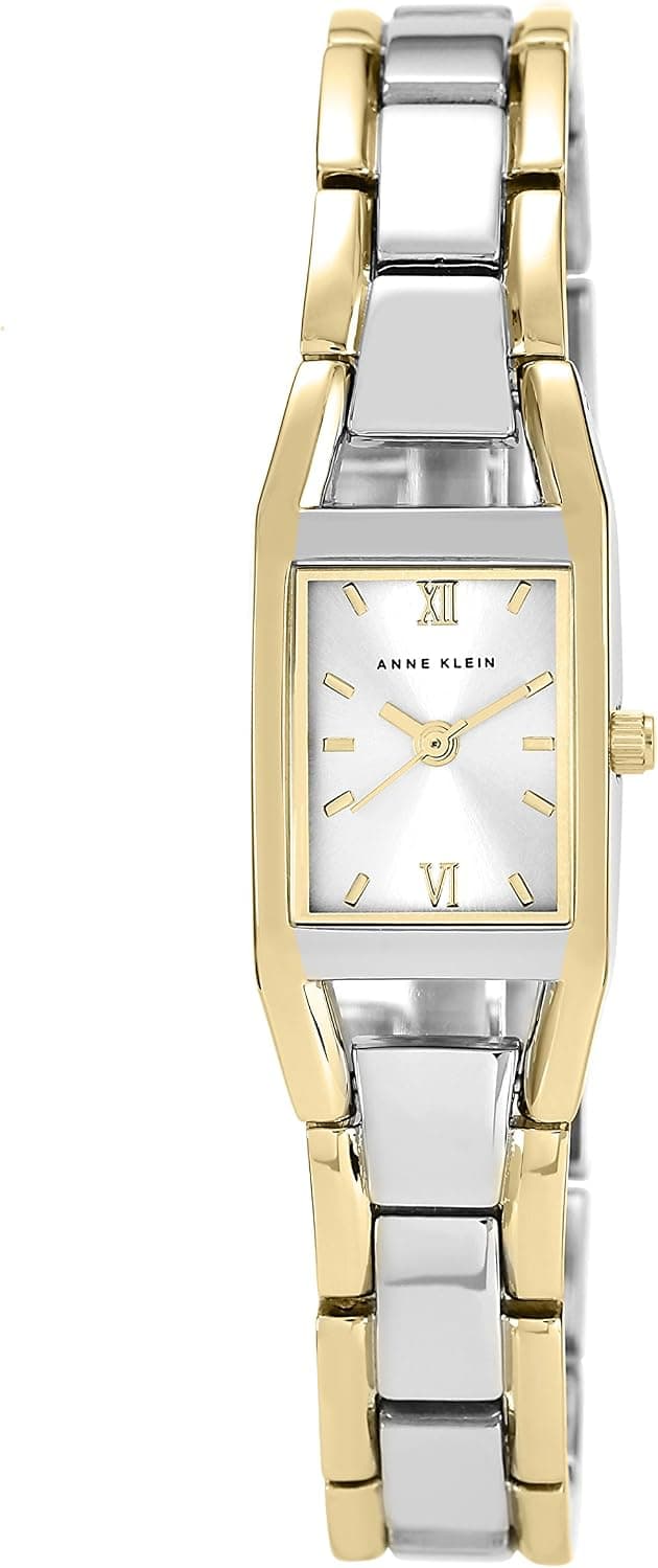 Anne Klein 10/6419SVTT, 17mm, Silver Dial, Silver Stainless Steel Bracelet