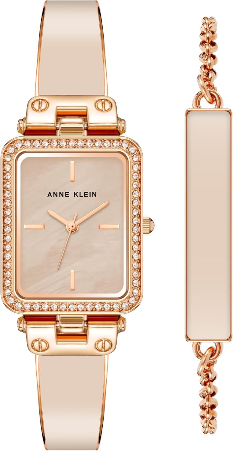 Anne Klein AK/3898BHST, 22mm, Pink Dial