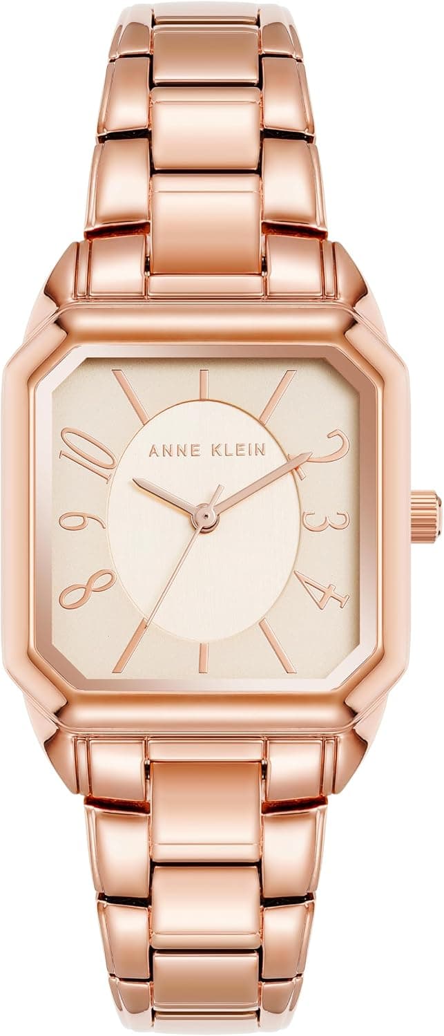 Anne Klein AK/4062RGRG, 30mm, Rose Gold Dial, Rose Gold Metal Bracelet