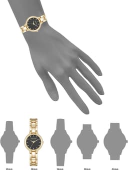 Anne Klein AK/5292BKGB 28mm Womens, detail view 3