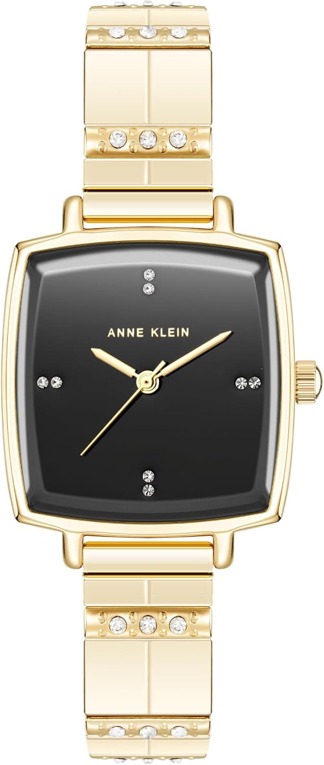 Anne Klein LK130 AK-5496BKGB, 28mm, Black Dial, Metal Bracelet