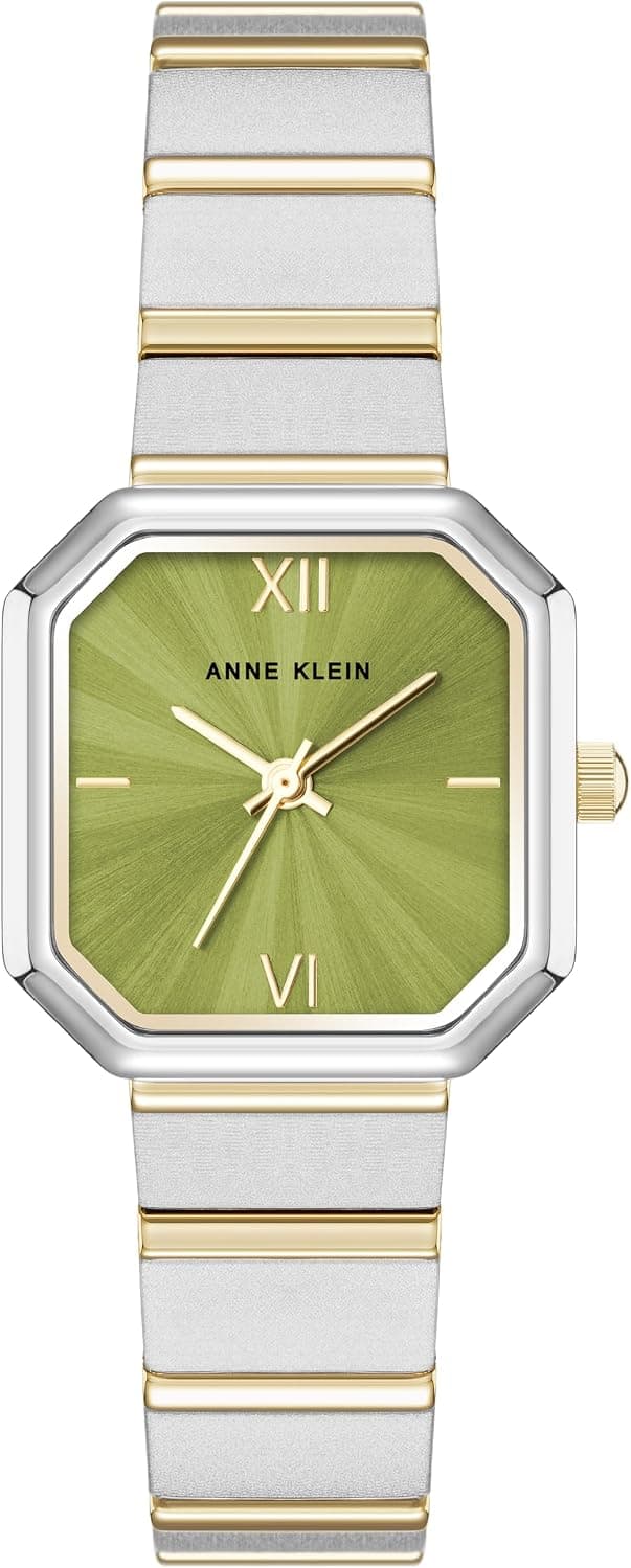 Anne Klein LK204 AK-5501GNTT, 28mm, Green Dial, Multicolor Stainless Steel Bracelet