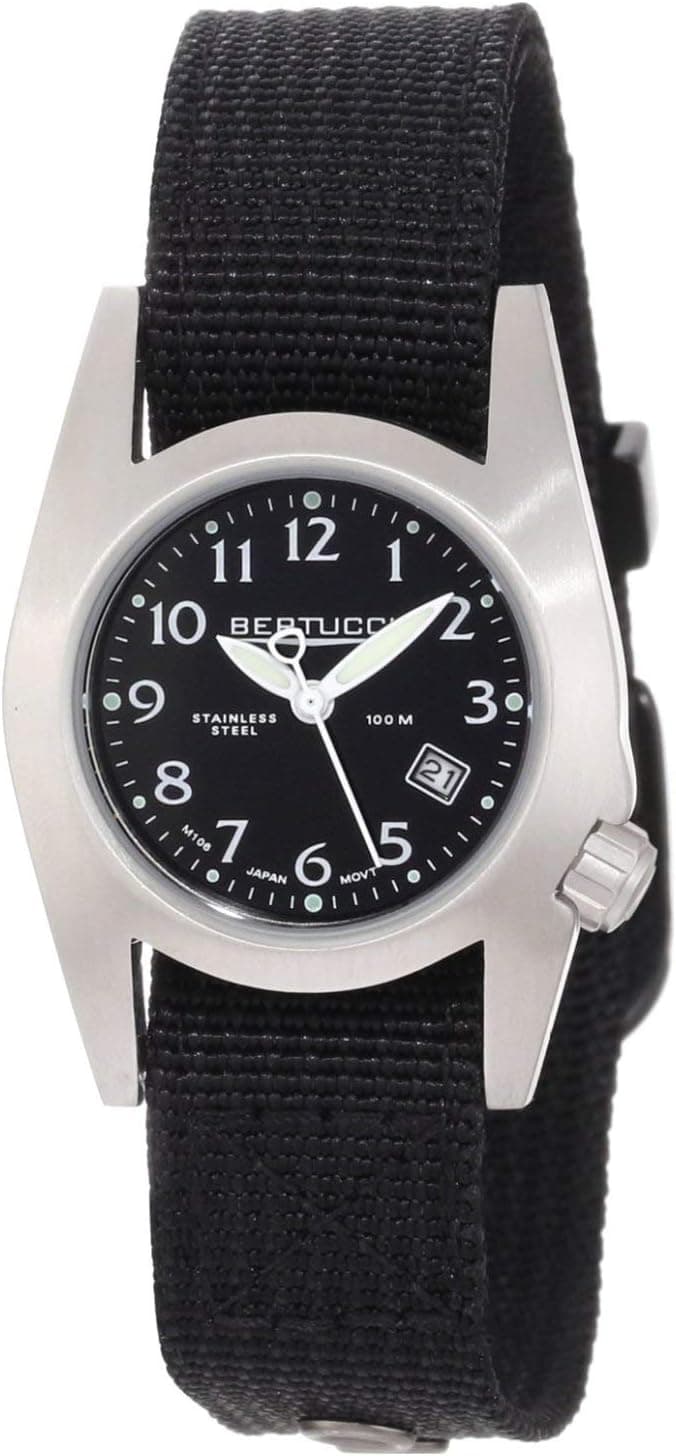 Bertucci 18000, 30mm, Black Dial, Black Nylon Band