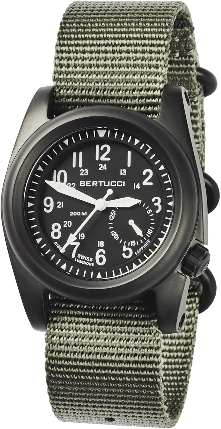Bertucci A-2s Ballista 11085, 40mm, Black Dial, Nylon Band
