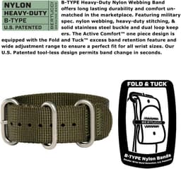 Bertucci A-2TR Field Pro GMT™ 40mm A2TR Mens, detail view 3