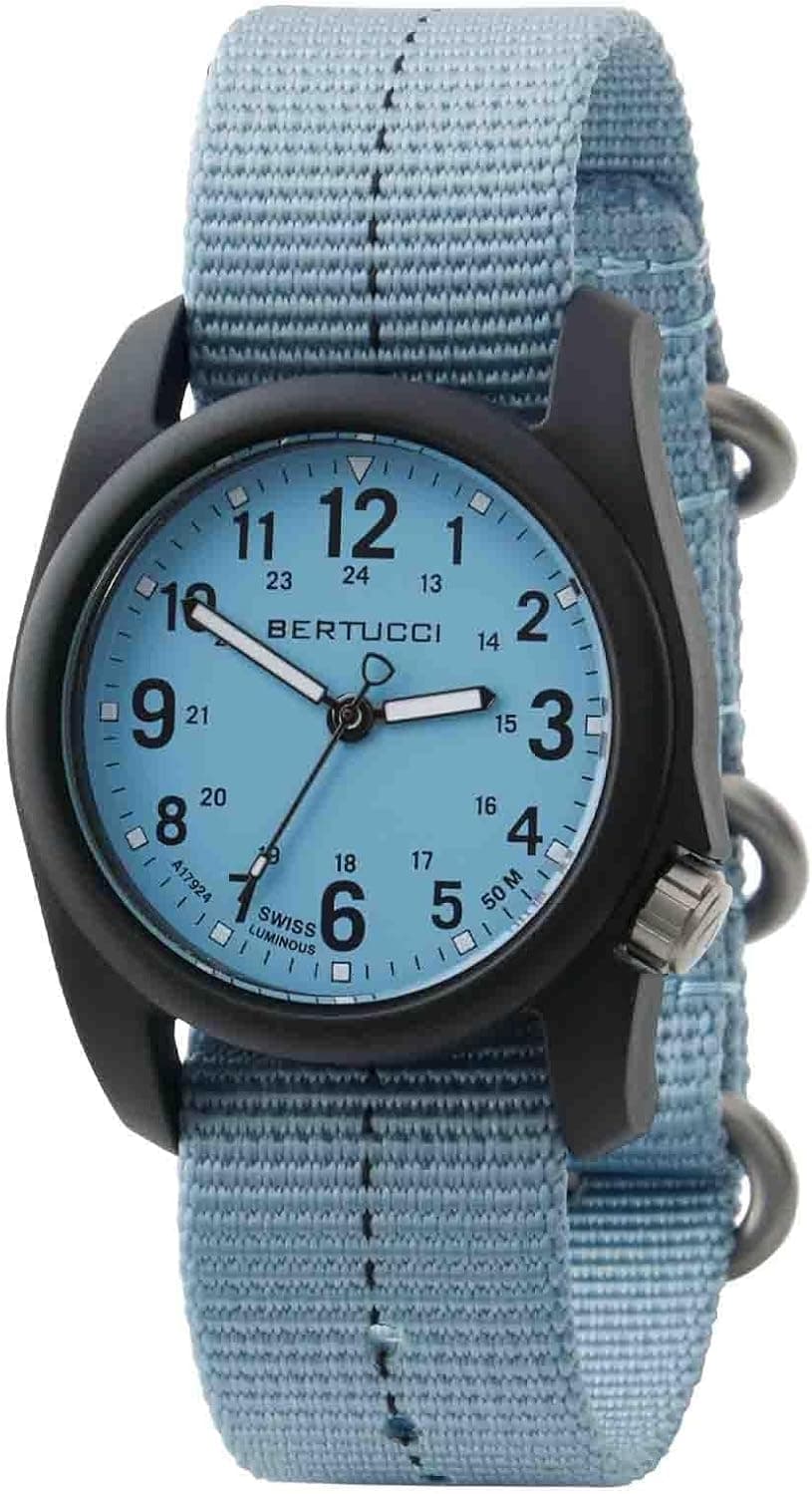 Bertucci DX3 Plus 11133, 40mm, Black Dial, Black Nylon Band