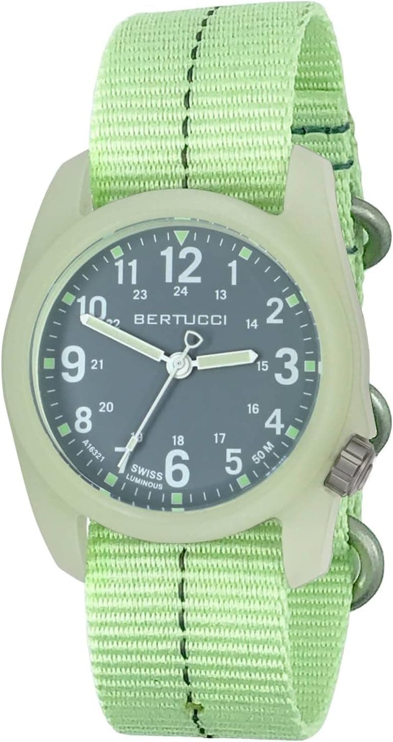 Bertucci DX3 Plus 11109, 41mm, White Dial, Nylon Band