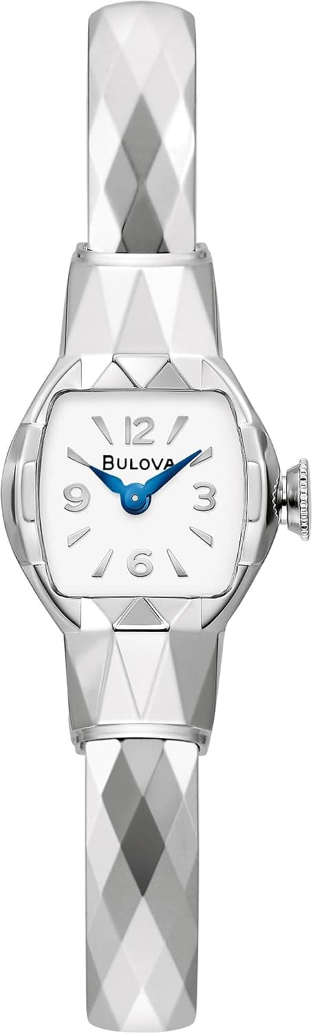 Bulova American Girl 21mm, White Dial Silver Stainless steel