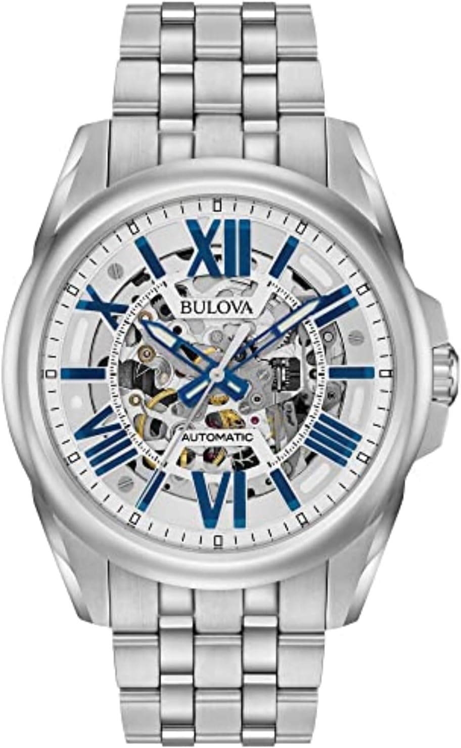Bulova Classic Sutton 96A187, 43mm, White Dial, Silver Stainless Steel Bracelet
