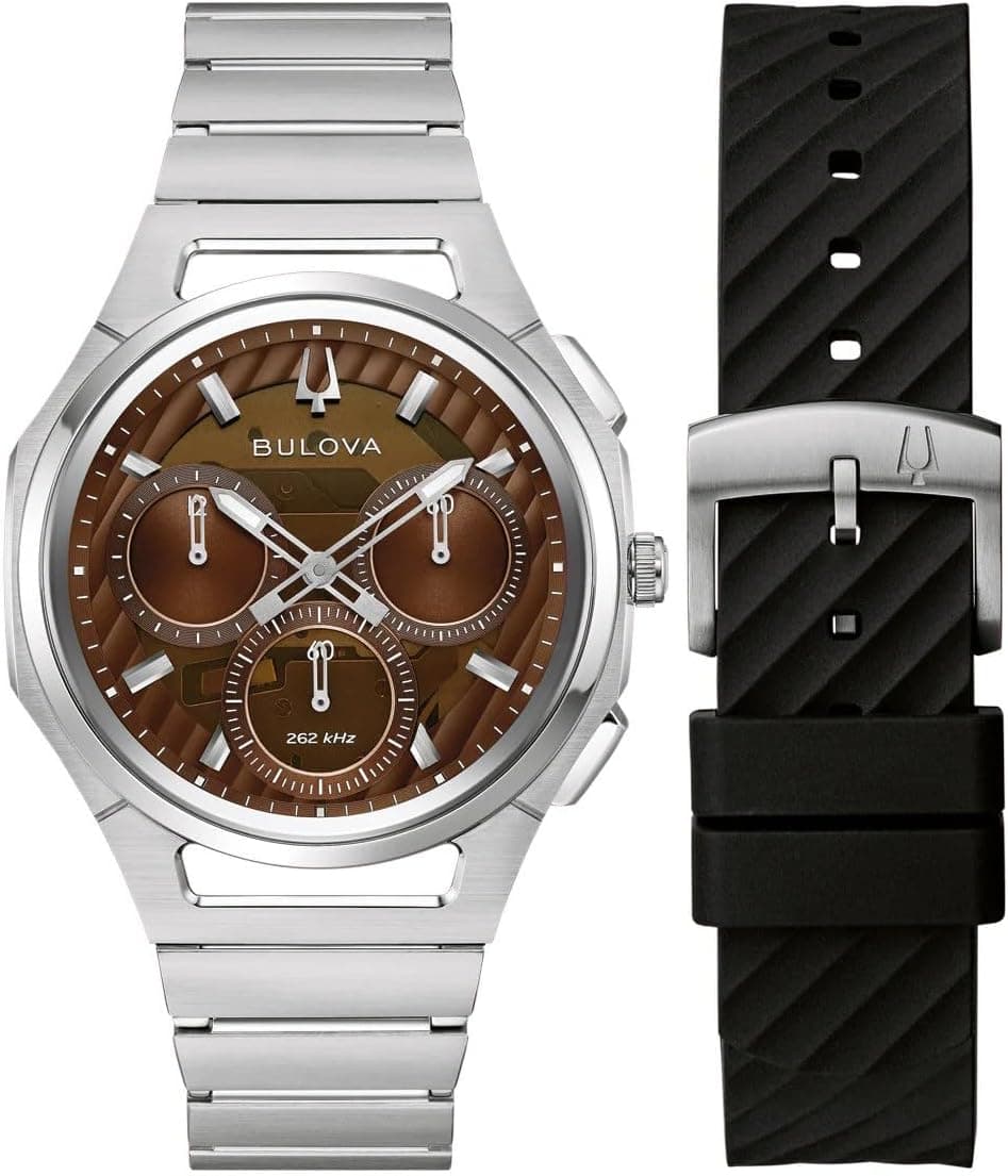 Bulova CURV Chronograph 10th Anniversary Editio 41mm, Brown Dial