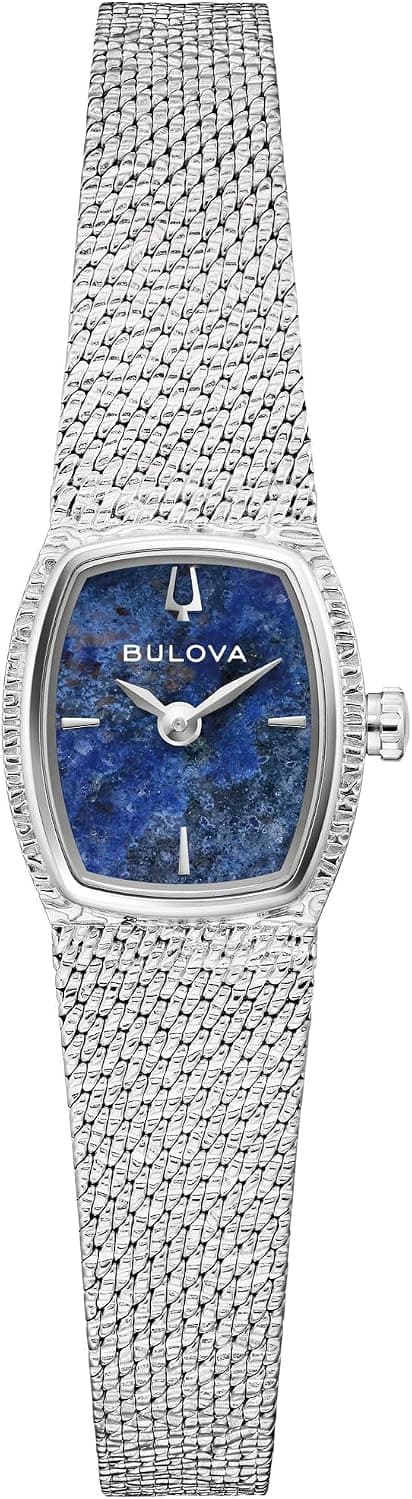 Bulova Goddess of Time 17mm, Mavi Kadran Gümüş Paslanmaz çelik