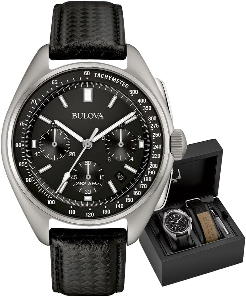 Bulova 96B251 45mm, Black Dial Black Nylon