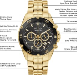 Bulova Marine Star 41.5mm Mens, detail view 5