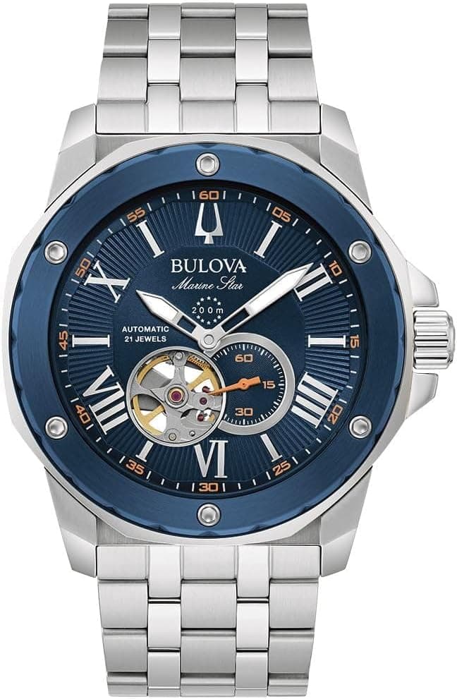 Bulova Marine Star 98A302 orologio automatico d 45mm, Blue Dial