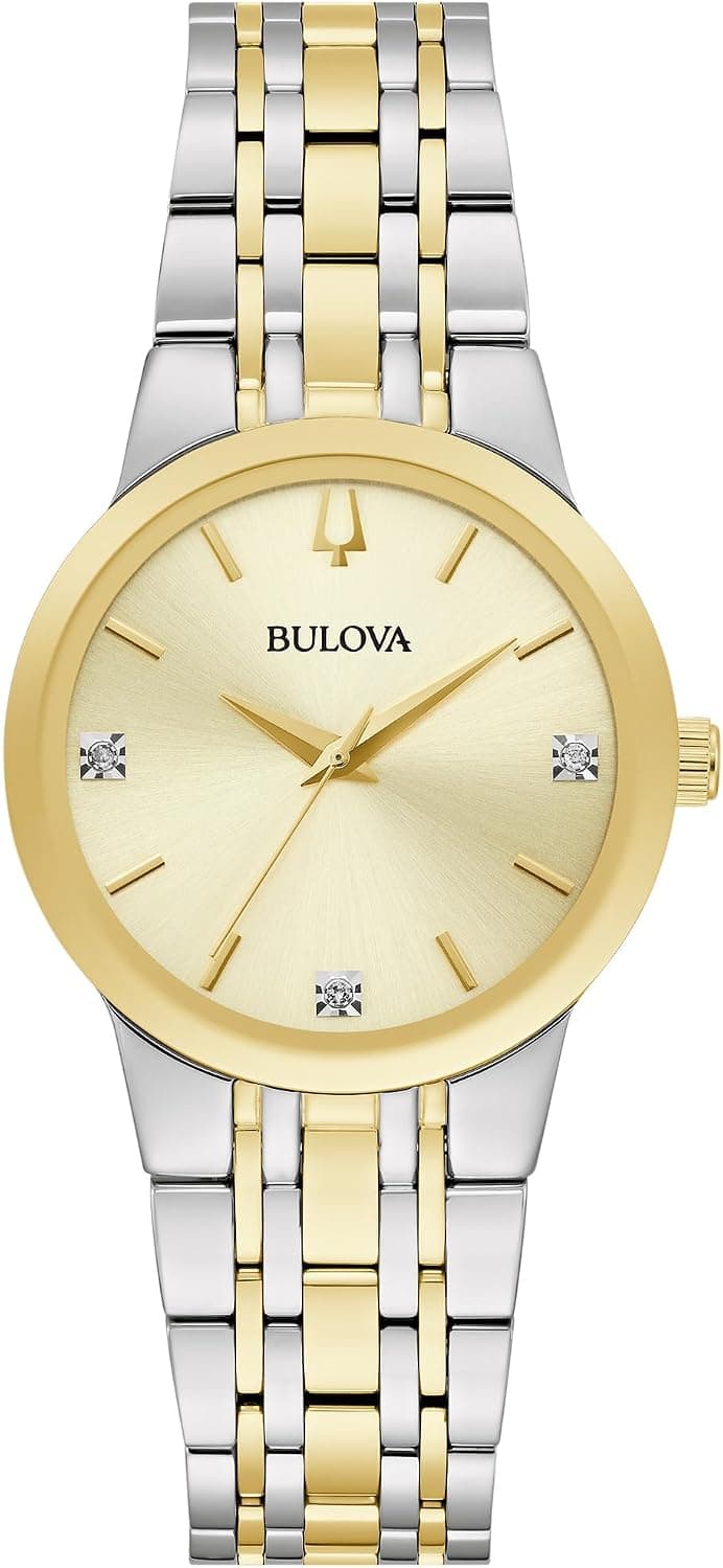 Bulova Modern 30mm, Gold Dial Two Tone Stainless steel