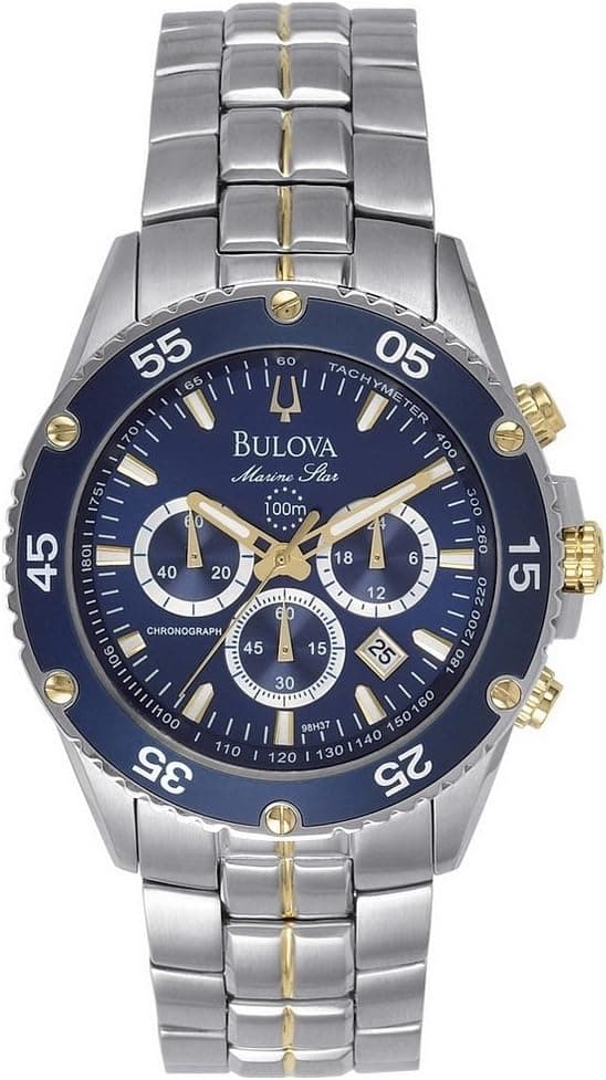 Bulova Modern Futuro 98H37, 42mm, Blue Dial, Silver Stainless Steel Bracelet