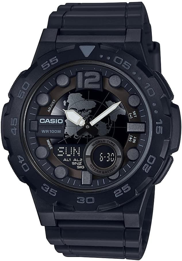 Casio Classic 48mm, Siyah Kadran Siyah Reçine