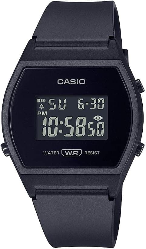 Casio Sport LW-204-1BCF 36mm, Black Dial Black Resin