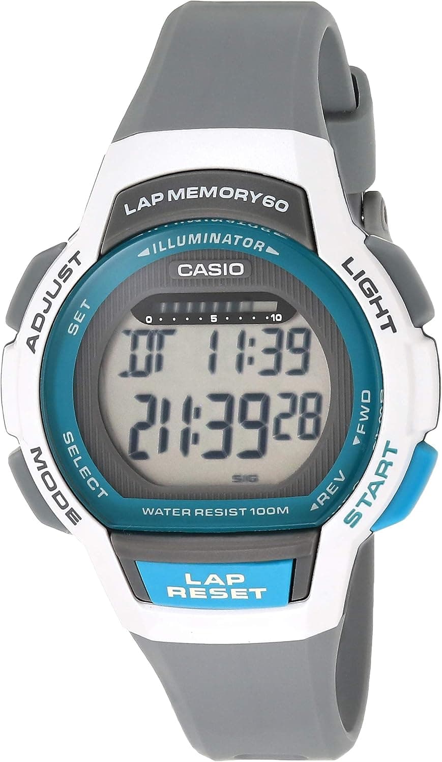 Casio LWS- 1000H- 1AVCF Runner Series Digital 44mm, Black Dial Bl
