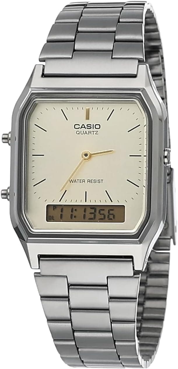 Casio Vintage 35mm, Pink Dial Silver Stainless steel