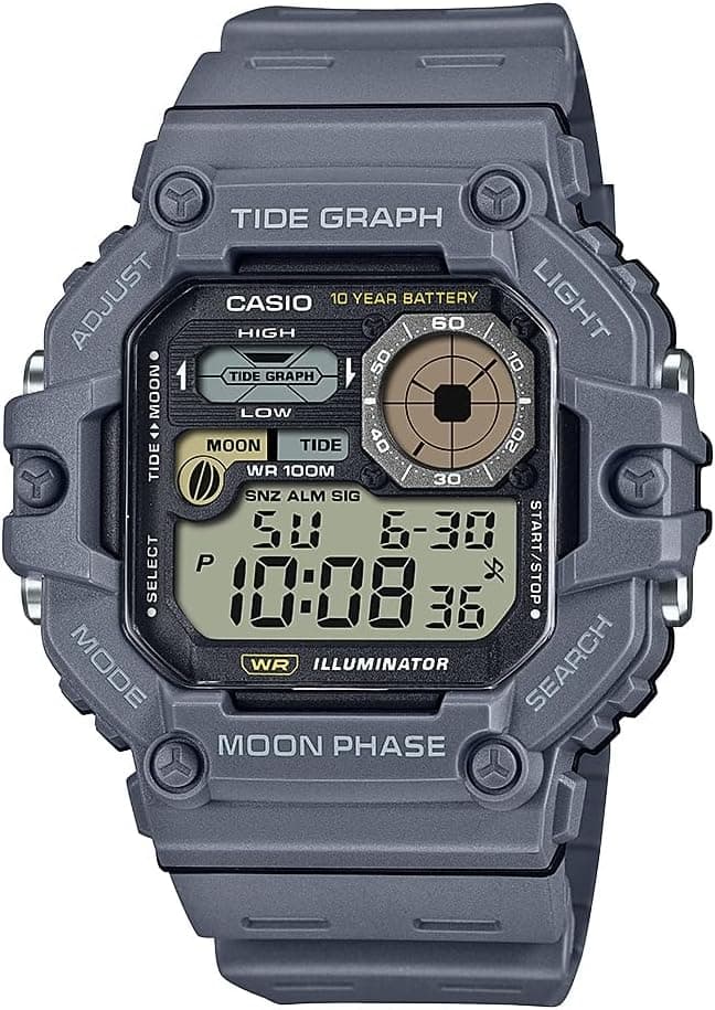 Casio WS-1700H 49mm, Black Dial Gray Resin