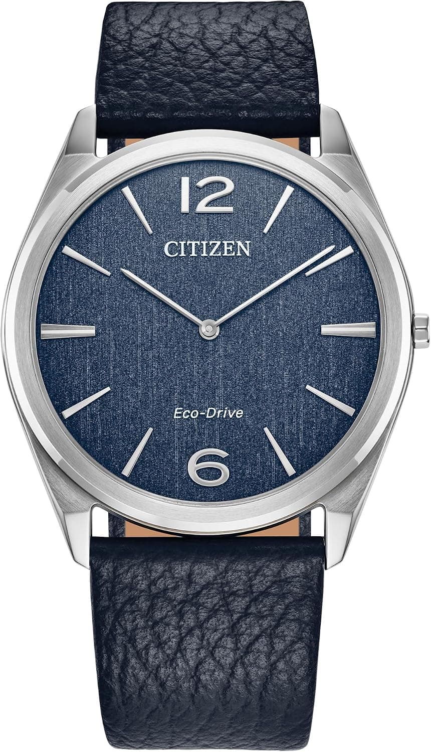 Citizen Classic AR3120-08L, 38mm, Blue Dial, Blue Leather Band