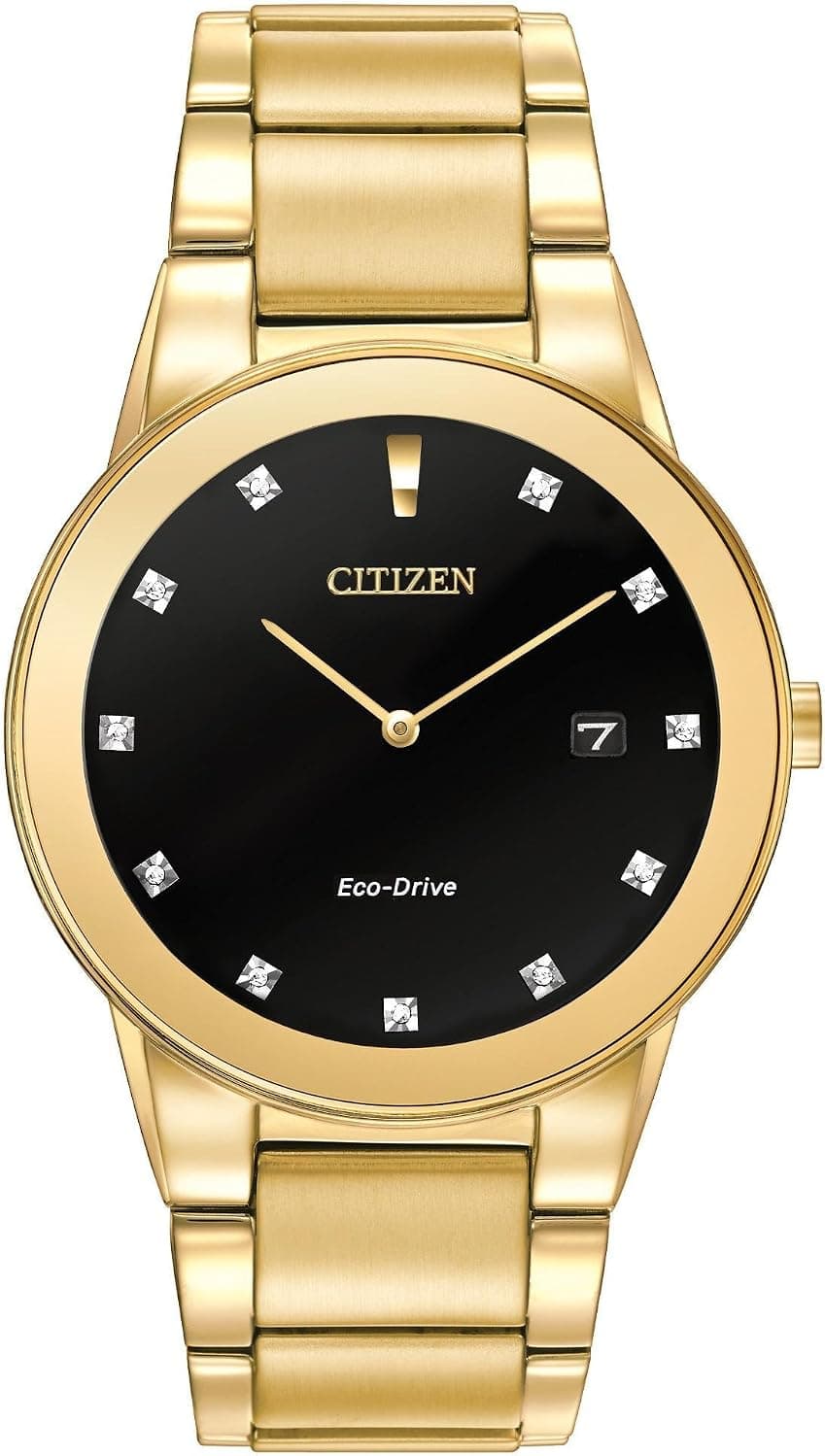 Citizen Axiom AU1062-56G, 36mm, Black Dial, Gold Stainless Steel Bracelet