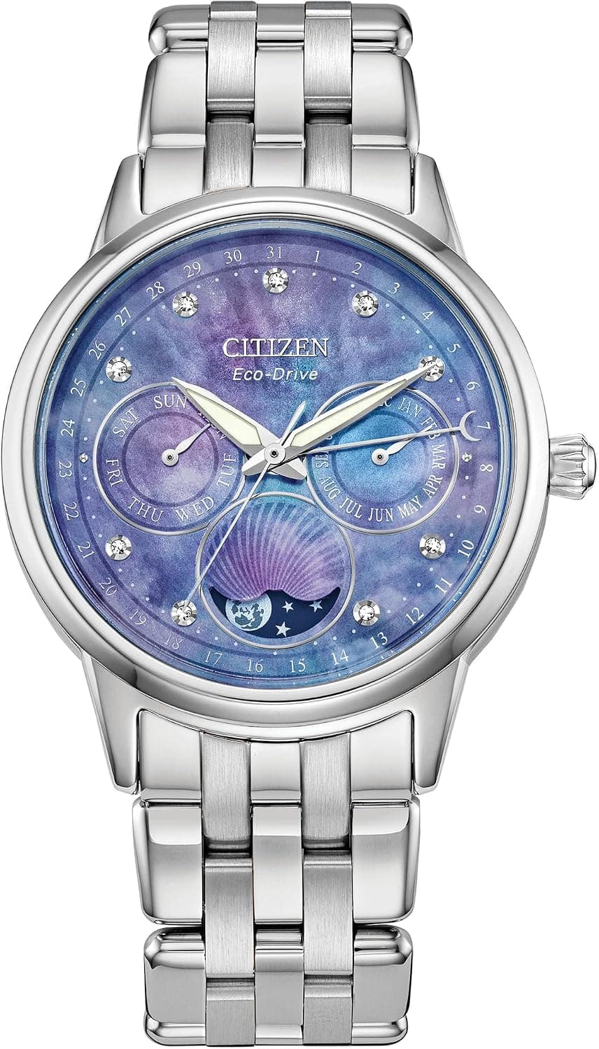 Citizen Calendrier FD0000-52N, 37mm, Blue Dial, Silver Stainless Steel Bracelet