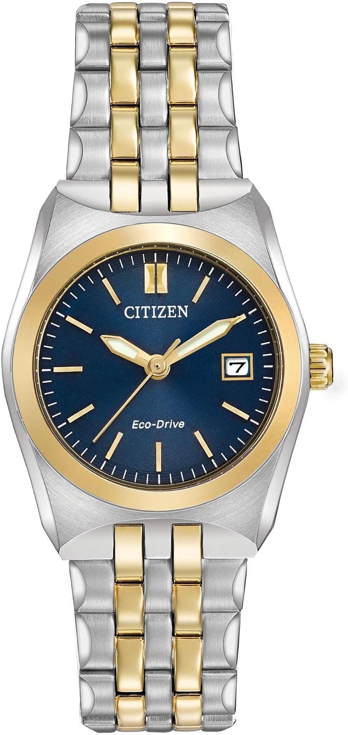 Citizen Corso Classic EW2294-53L, 29mm, Blue Dial, Two-Tone Stainless Steel Bracelet