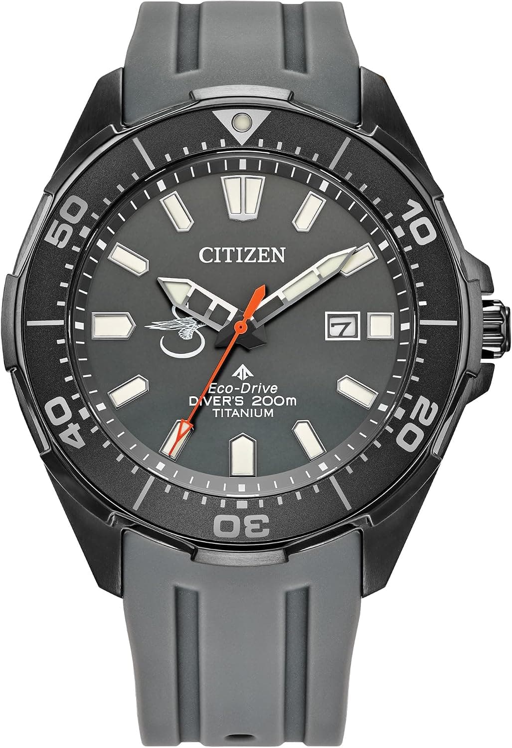 Citizen Dive 3 BN0207-06H, 44mm, Gray Dial, Gray Polyurethane Band
