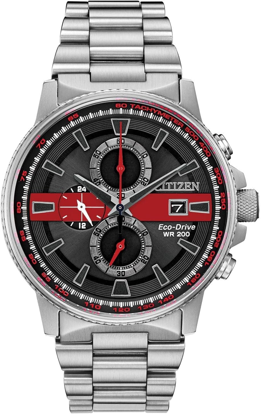 Citizen CA029957E, 43mm, Black Dial, Silver Stainless Steel Bracelet