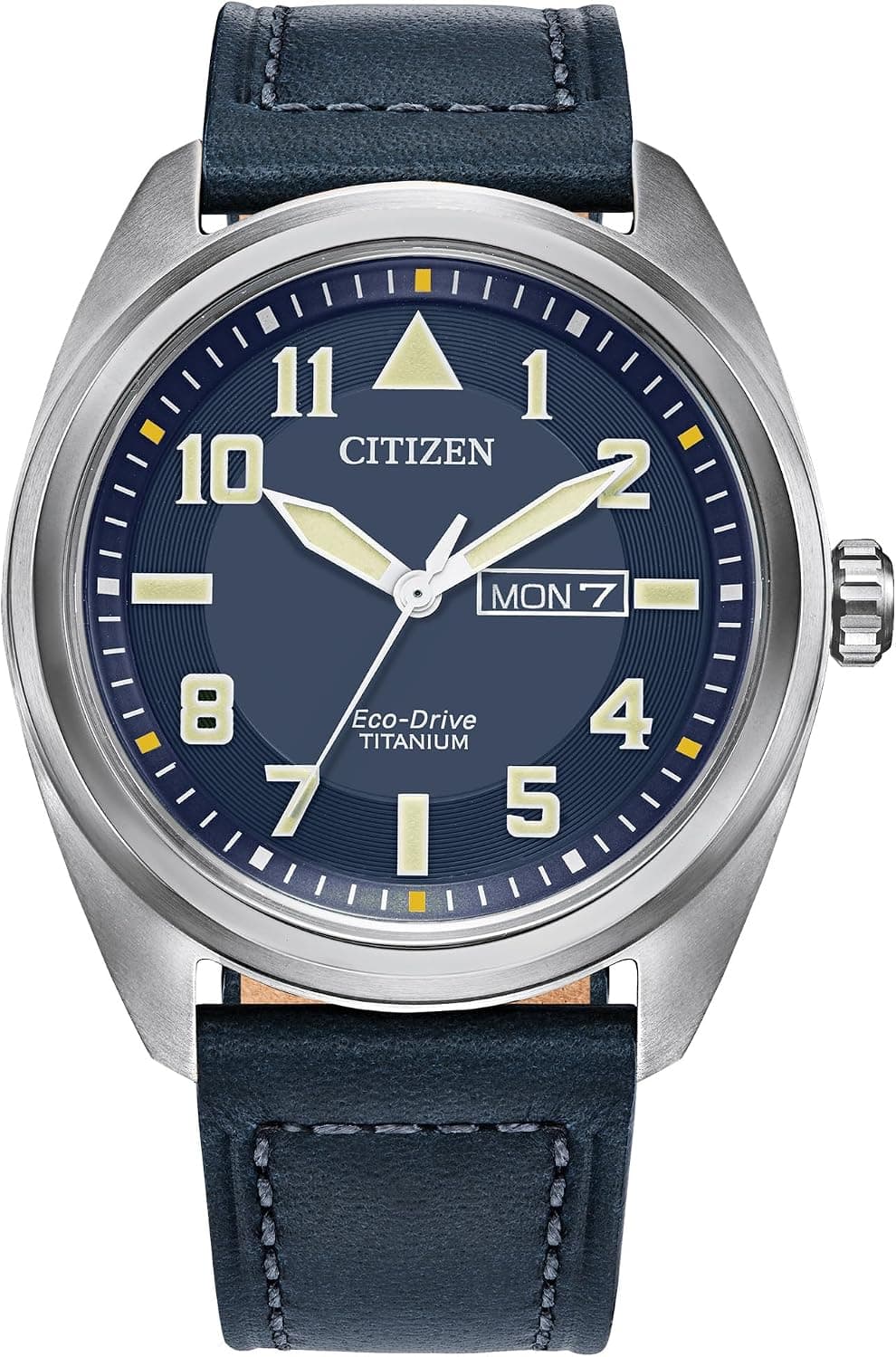 Citizen Garrison BM8568-01L, 42mm, Blue Dial, Blue Leather Band