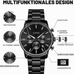 Civo 8333 42mm Mens, detail view 5