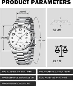 Civo 8348 37mm CH8348 Erkek, detay görünüm 7
