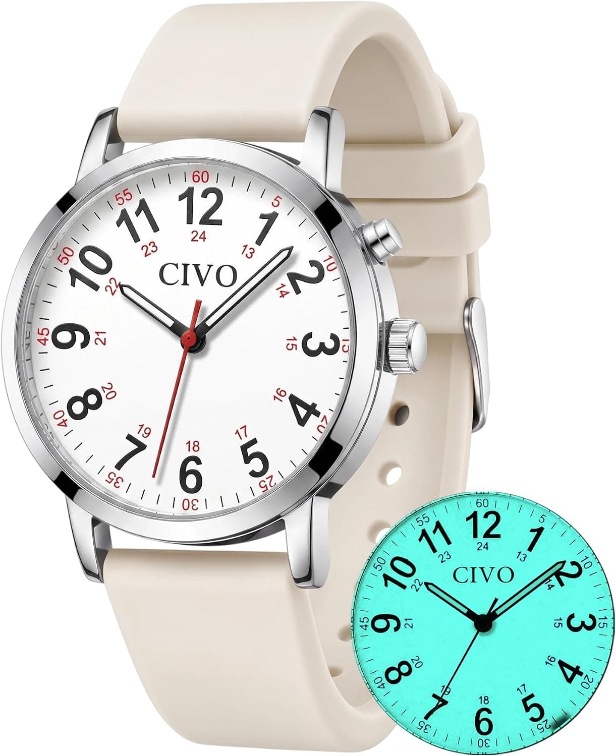 Civo 8421, 38mm, Silicone Band