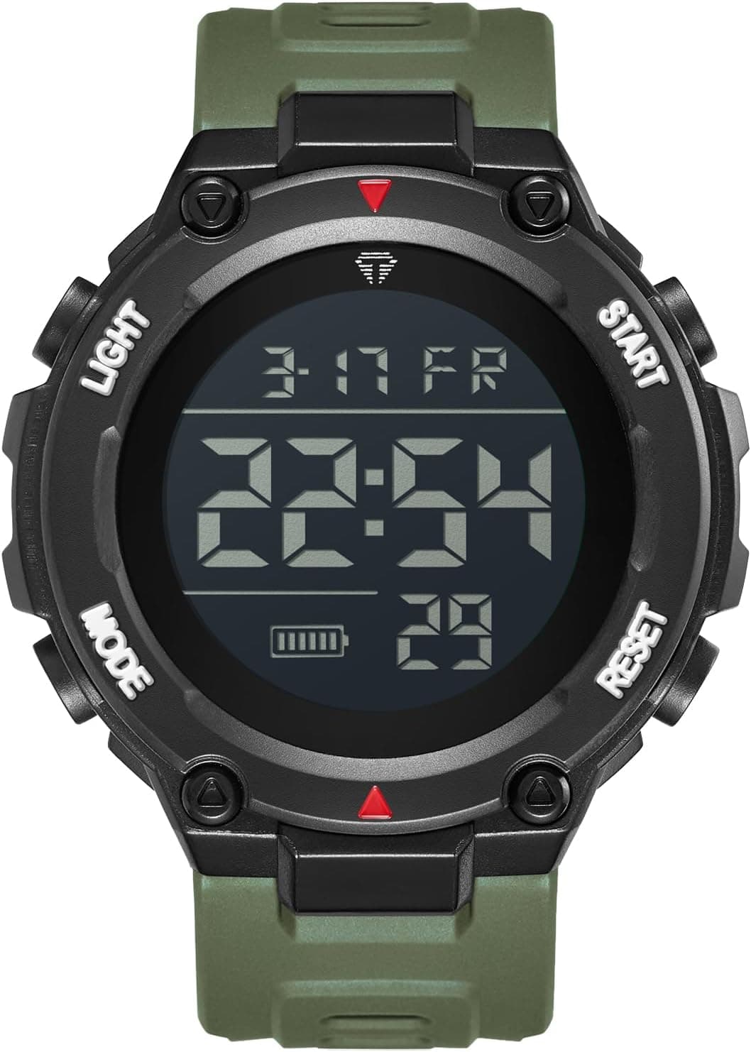 Civo T205, 50mm, Green Dial, Black Plastic Band