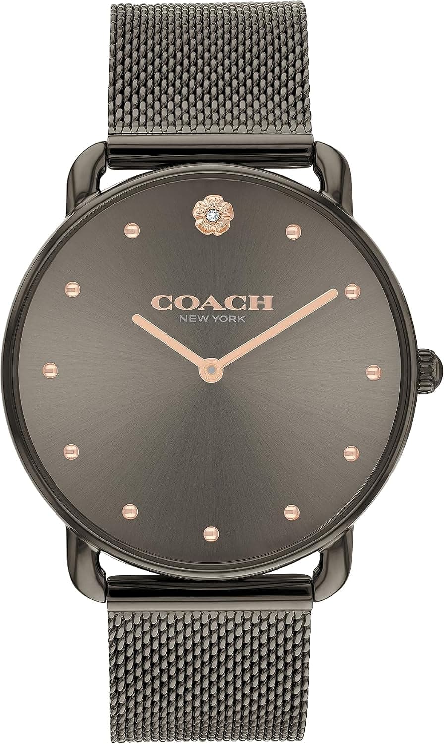 Coach Elliot 14504210, 36 mm, graues Zifferblatt, graues Edelstahlarmband