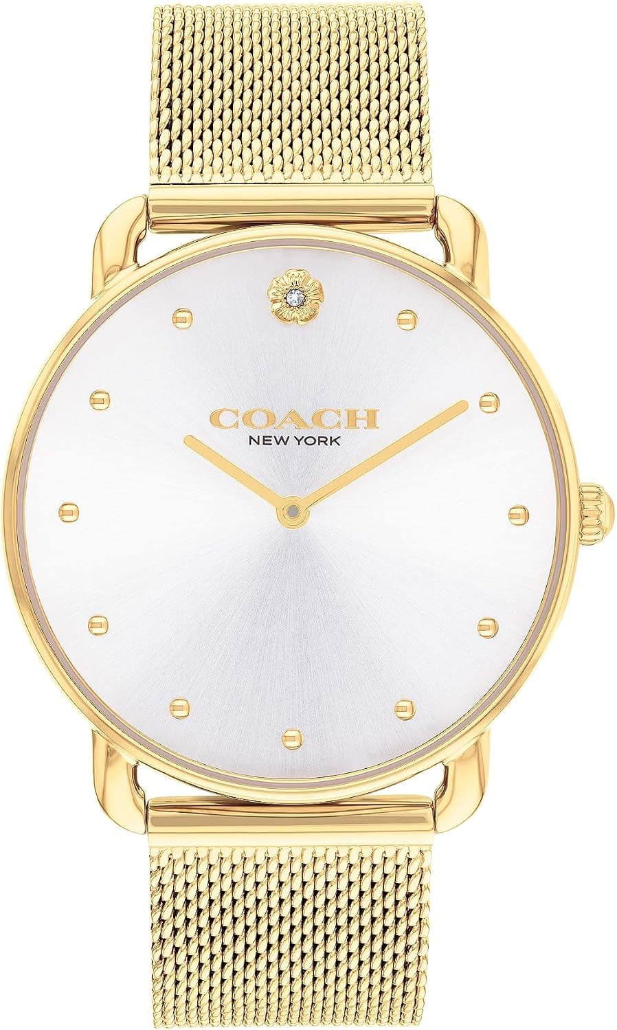 Coach Elliot 14504208, 36 mm, goldenes Edelstahlarmband