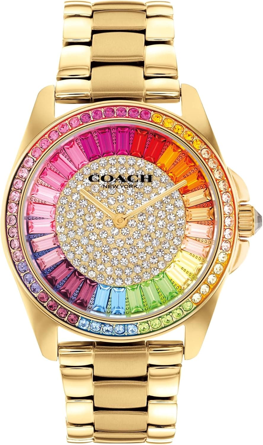 Coach Greyson 14504274, 36 mm, goldenes Zifferblatt, goldenes Edelstahlarmband