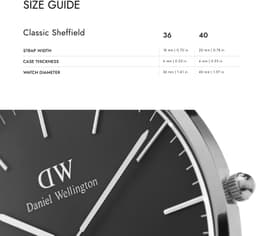Daniel Wellington 0508DW 36mm Damenuhr, Detailansicht 2