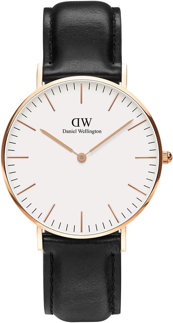 Daniel Wellington Classic Sheffield DW00100036, 36 mm, schwarzes Lederarmband