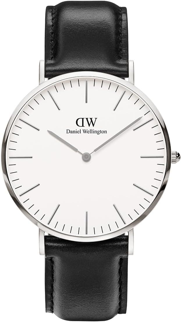 Daniel Wellington Classic Sheffield DW00100020, 40 mm, schwarzes Lederarmband
