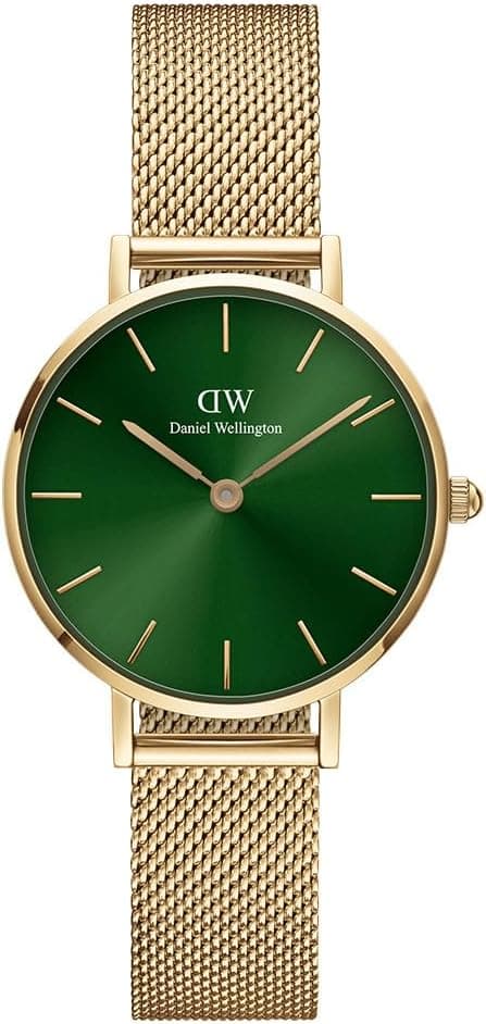 Daniel Wellington Petite Evergold DW00100479, 28 mm, grünes Zifferblatt