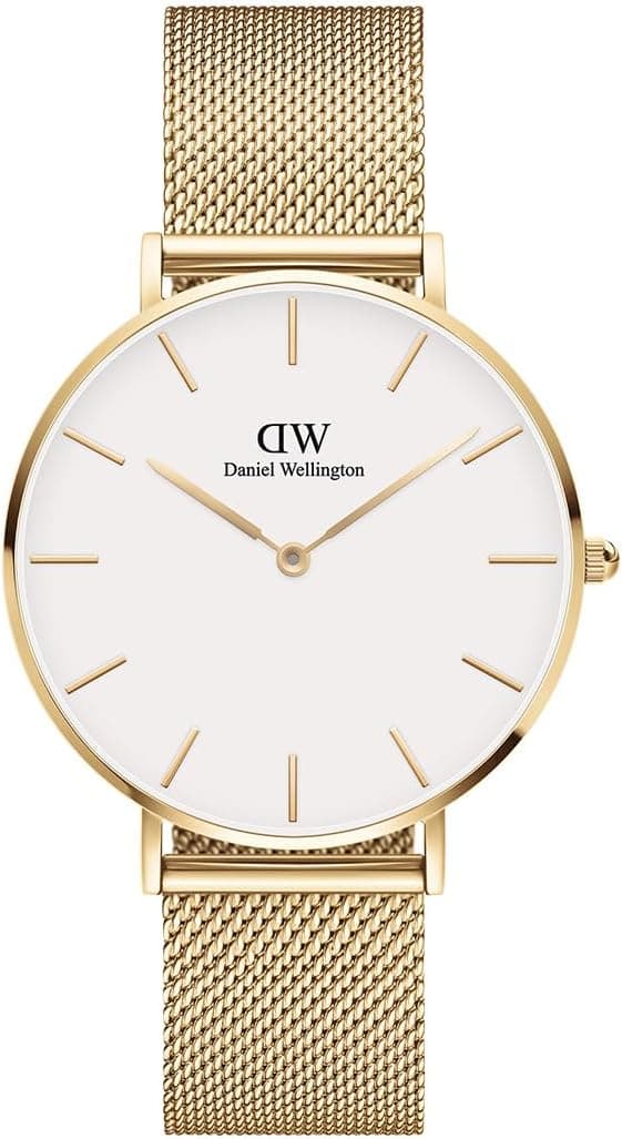 Daniel Wellington Petite Evergold DW00100348, 32 mm, goldenes Edelstahlarmband