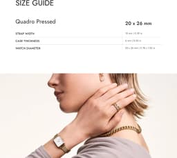 Daniel Wellington Quadro Evergold 20mm Womens, detail view 2
