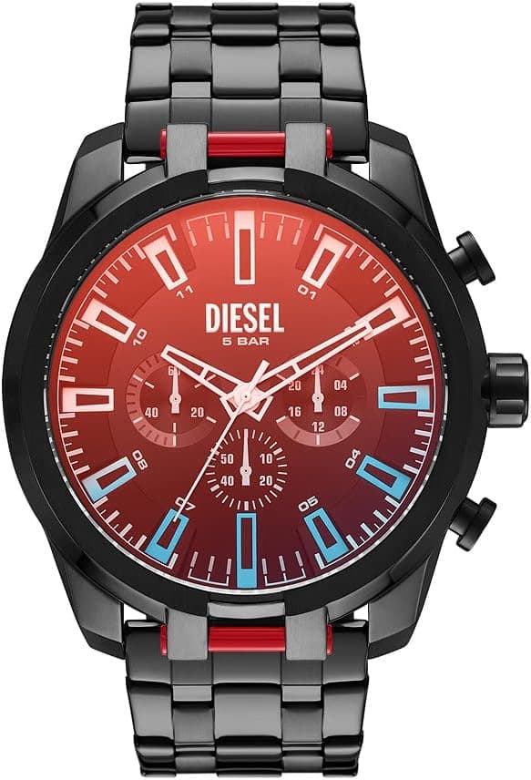 Diesel Claudio DZ4589, 51mm, Black Dial, Black Stainless Steel Bracelet