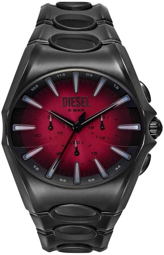 Diesel D-Curve DZ4696, 48mm, Two-Tone Dial, Black Stainless Steel Bracelet