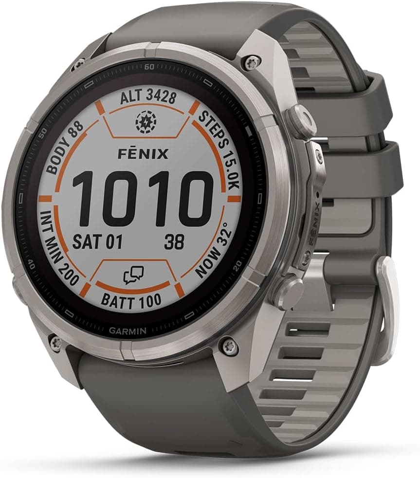 Garmin Fenix 9 010-04339-00, 51mm, Gray Silicone Band